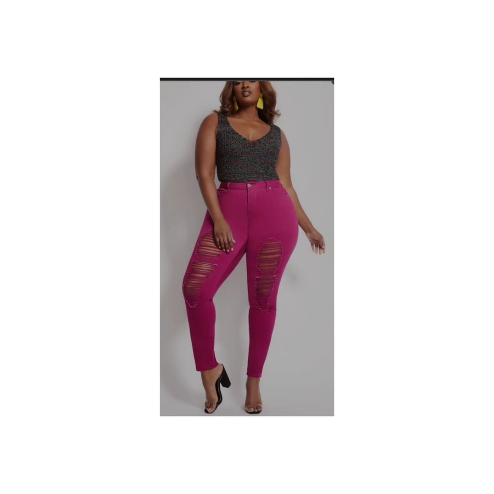 Ashley Stewart Destructed  Pants